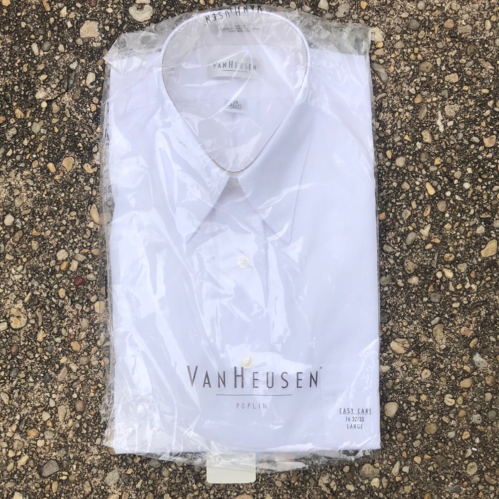 Van Heusen White Dress Shirt Classic Style